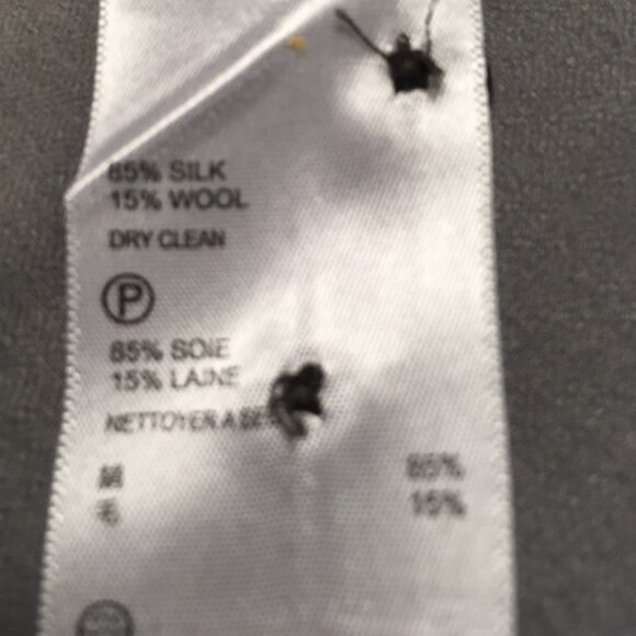 Tommy Bahama Mens 3XB light gray silk / wool long-sleeve button front shirt - Picture 6 of 6